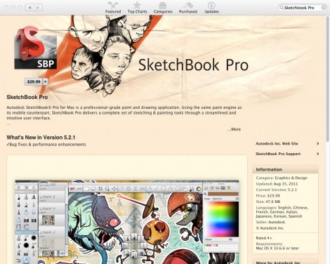 07_app_sketchbook_pro 排名前20位的Mac App Store應(yīng)用程序平面設(shè)計(jì)師。